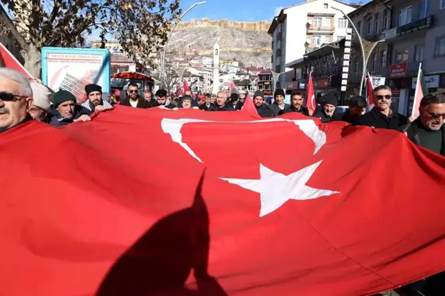 Bayburt'ta Şehitleri Anmak ve Gazze İçin Ateşkes Çağrısı Yapıldı