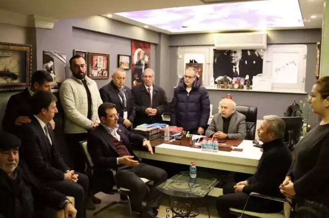 İmamoğlu, Çatalca'da taziye ziyaretinde bulundu