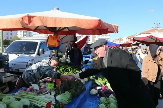Odunpazarı Belediye Başkanı Ihlamurkent Pazarı'nı ziyaret etti