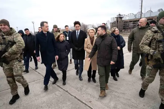 Batılı Liderler Ukrayna'ya Dayanışma İçin Kiev'e Geldi