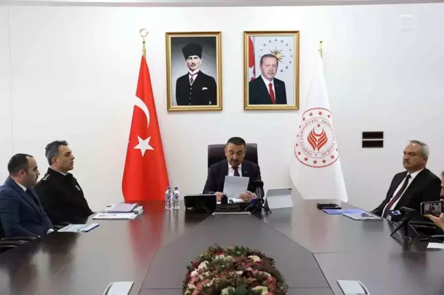 Vali Hacıbektaşoğlu'ndan asayiş ve güvenlik bilgilendirmesi