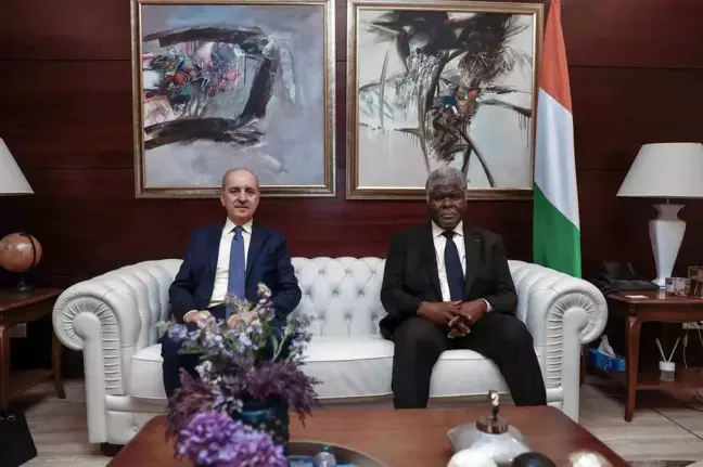 TBMM Başkanı Numan Kurtulmuş, Fildişi Sahili Başbakanı Robert Beugre Mambe ile görüştü