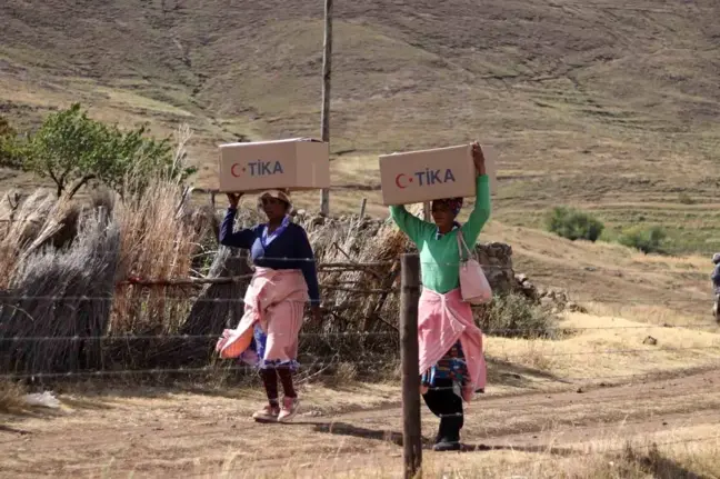 TİKA, Lesotho'da ihtiyaç sahibi ailelere gıda yardımı yaptı