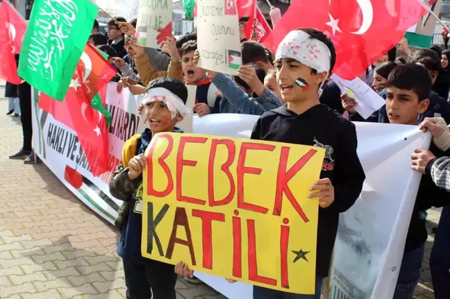 Bingöl'de Gazze'ye Destek Yürüyüşü Gerçekleştirildi