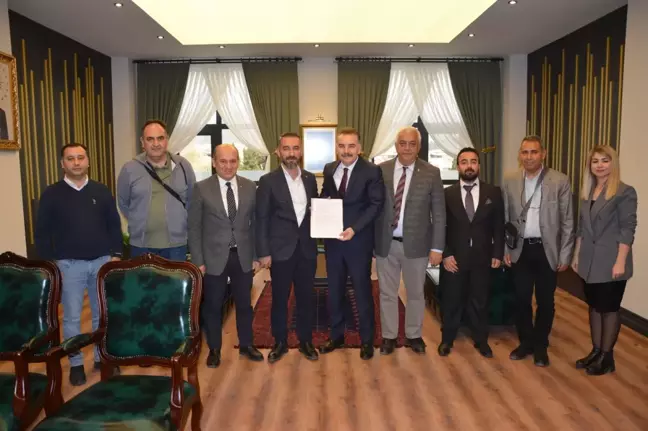 Edremit'te jeotermal kaynaklı OSB altyapı yapım işinde imzalar atıldı