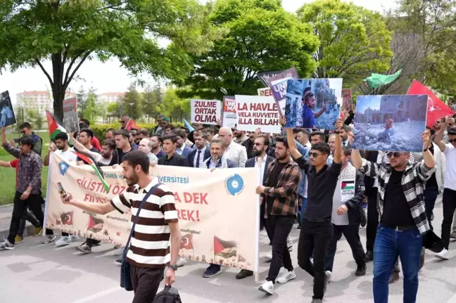 Niğde'de İsrail'in Filistin'e yönelik saldırıları protesto edildi