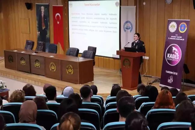 Aksaray Üniversitesi'nde Kadına Yönelik Şiddetle Mücadele Eğitimi Verildi