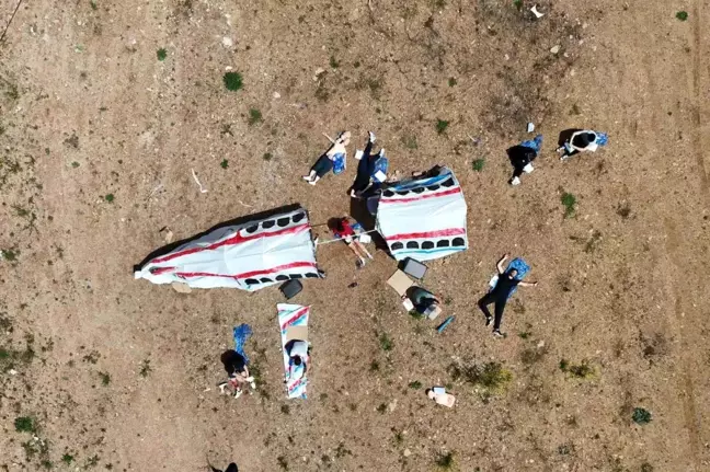 Gümüşhane'de UMKE ve Üniversite Öğrencileri Uçak Kurtarma Tatbikatı Yaptı