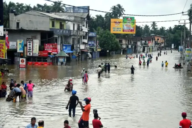 Sri Lanka'da Şiddetli Yağışlar Sonucu Büyük Sel Alarmı