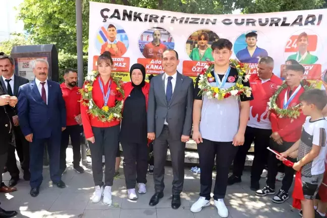 Çankırı'da Uluslararası Şampiyonlukları Ödüllendirildi