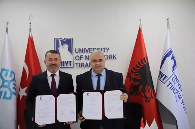 Karabük Üniversitesi ile Tiran New York Üniversitesi Arasında İş Birliği Protokolleri İmzalandı