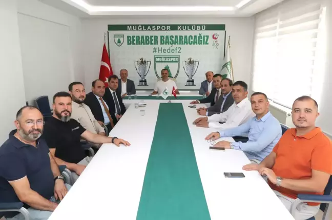 AK Parti heyeti Muğlaspor Kulübü'nü ziyaret etti