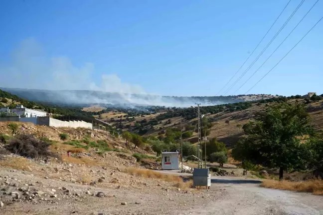 Kilis'te Elektrik Hattından Çıkan Yangın Kontrol Altına Alındı