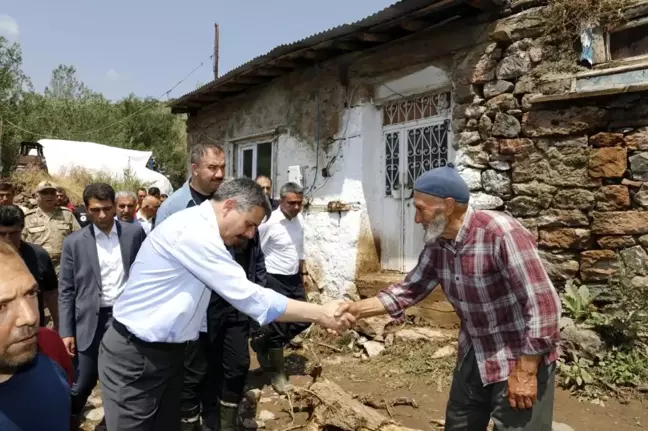 Erzurum'un Pasinler ilçesinde sel felaketi