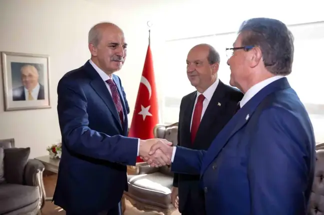 TBMM Başkanı Numan Kurtulmuş, KKTC yetkilileriyle görüştü