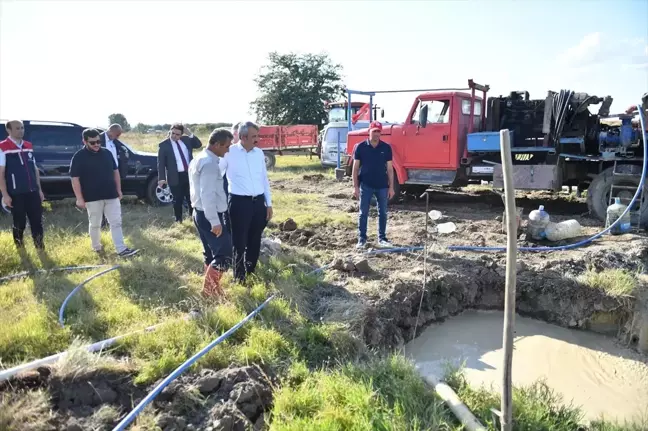 Edirne'de kuraklık nedeniyle su kuyuları açıldı