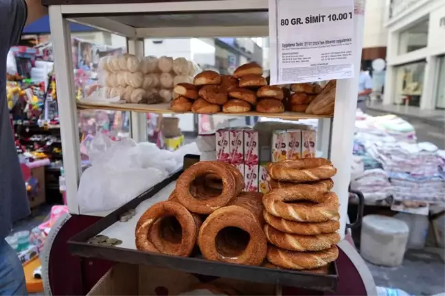 Samsun'da Simit Fiyatlarına Zam