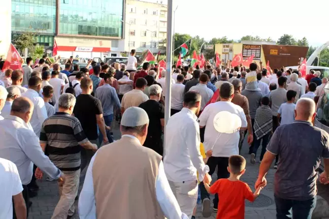 Siirt'te İsmail Haniye'nin öldürülmesini protesto yürüyüşü düzenlendi