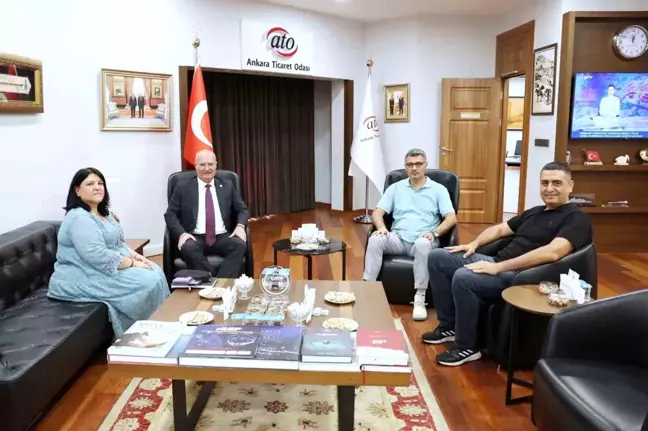 ATO Başkanı Gürsel Baran, Milli Sporcu Yusuf Dikeç'i kutladı