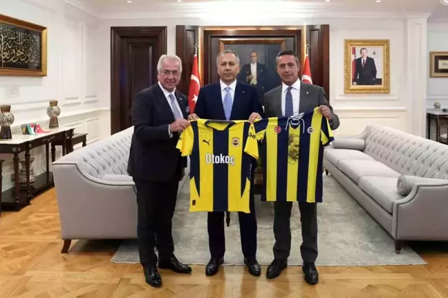 İçişleri Bakanı Ali Yerlikaya, Fenerbahçe Başkanı Ali Koç'u kabul etti