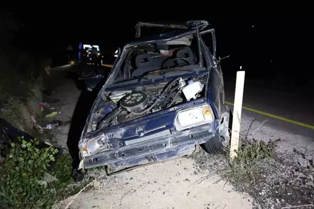 Kastamonu'da takla atan otomobilde 5 kişi yaralandı