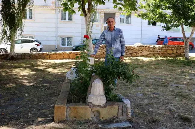 Sivas'ta Cadde Ortasında Bulunan Tekmezar İlgi Çekiyor