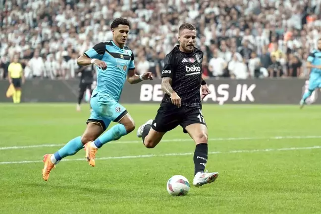 Beşiktaş'ın İtalyan santrforu Ciro Immobile, Lugano karşısında 2 gol attı