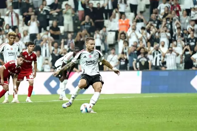 Beşiktaş'ın İtalyan santrforu Ciro Immobile, Süper Lig'de 3. golünü attı