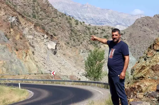 Erzurum'da sağanak yağış heyelana neden oldu