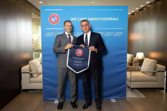 TFF Başkanı Hacıosmanoğlu, UEFA Başkanı Ceferin ile görüştü