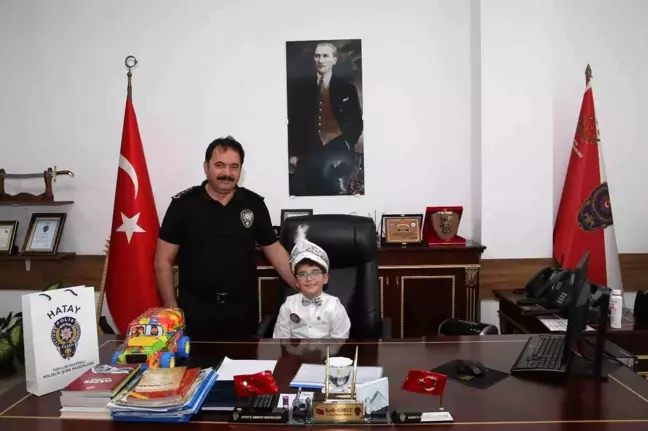 Hatay İl Emniyet Müdürü, vefat eden polis memurunun evladını sünnet gününde ağırladı