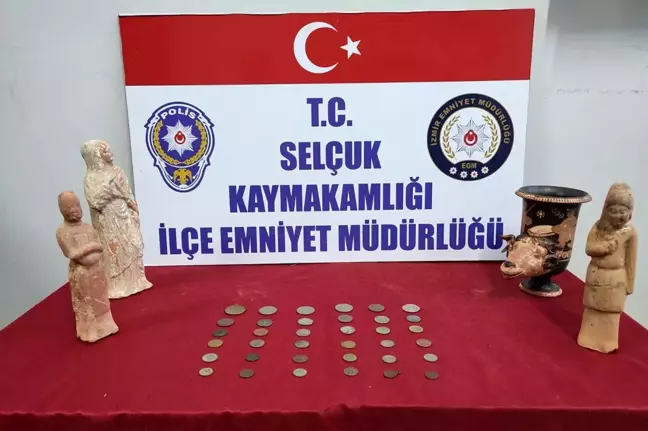 Selçuk'ta Tarihi Eser Kaçakçılığına Operasyon