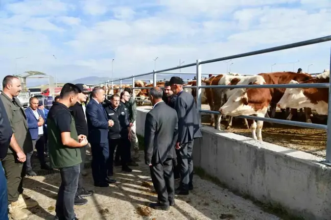 Ardahan Valisi, Hayvan Pazarı Ziyaretinde Tarım ve Hayvancılık Projelerini Açıkladı