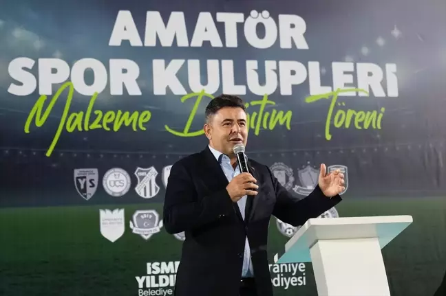 Ümraniye Belediyesinden amatör spor kulüplerine malzeme desteği