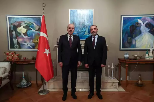 TBMM Başkanı Numan Kurtulmuş, Cenevre'de Türkiye Daimi Temsilcisi ile Görüştü