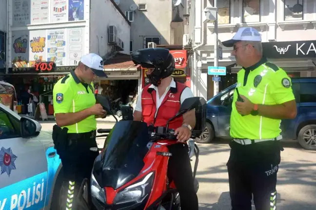 Ordu'da Motosiklet ve Otomobil Sürücülerine Eş Zamanlı Denetim