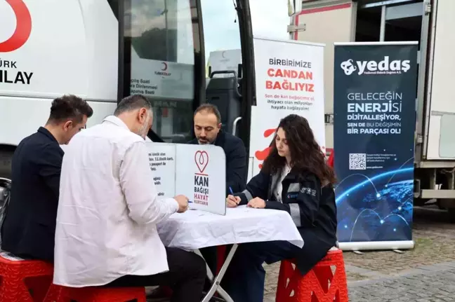 YEDAŞ Çalışanlarından Kızılay Haftası'na Destek: Kan Bağışı Kampanyası Düzenlendi