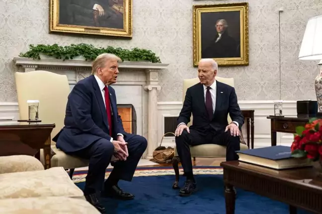 Trump, Beyaz Saray'ı Ziyaret Etti: Biden ile Görüştü