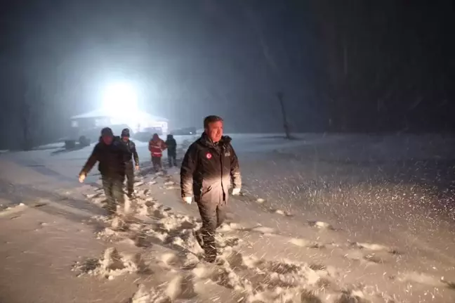 Erzincan-Sivas Yolu'ndaki Karla Mücadele Çalışmaları İncelendi