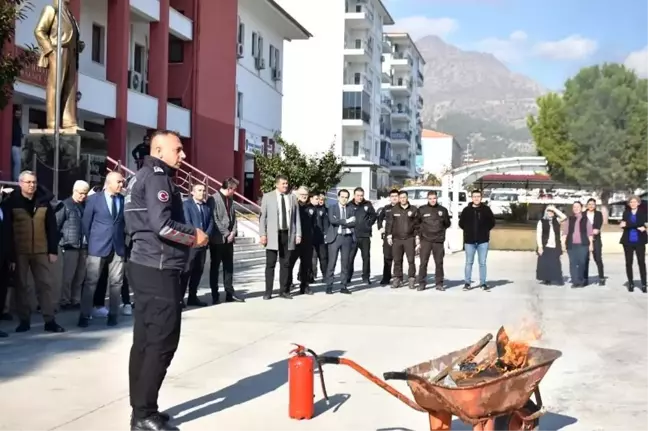 Buharkent'te Yangın Güvenliği Tatbikatı Düzenlendi