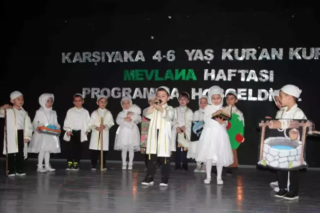 Ordu'da Kur'an Kursu Öğrencileri 'Mevlana Haftası' Etkinliğinde Sahne Aldı