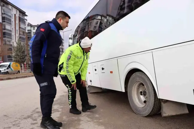 Ereğli'de Okul Servislerine Güvenlik Denetimi