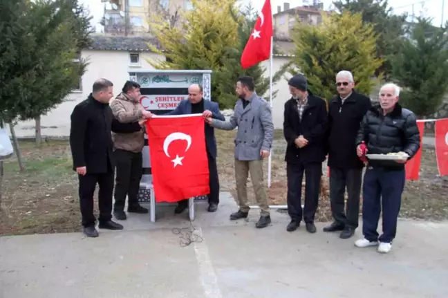 Şehitler çeşmesi dualarla hizmete açıldı