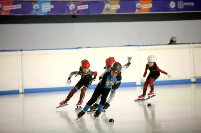 Erzurum Palandöken'de Short Track Kış Oyunları Başladı