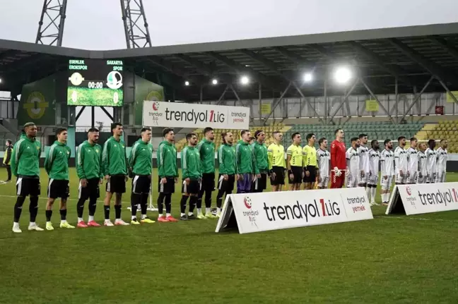 Trendyol 1. Lig'de Erokspor ve Sakaryaspor Beraber Kaldı