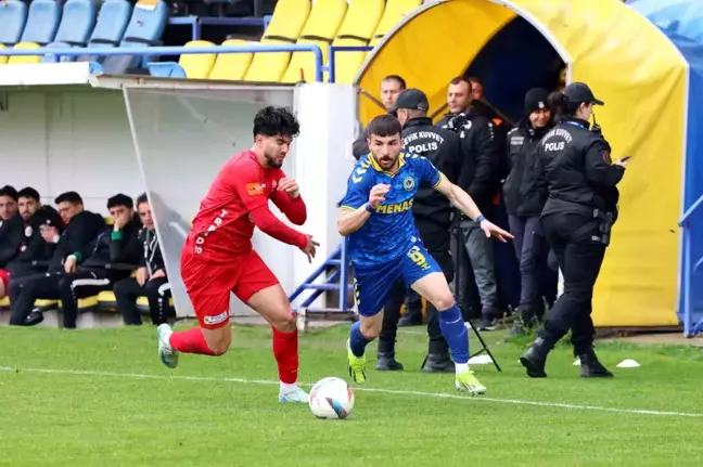 Menemen FK, Karaman FK'yı 2-1 mağlup etti