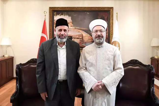 Diyanet İşleri Başkanı Erbaş, Filistinli Alimler Birliği Heyetini Kabul Etti