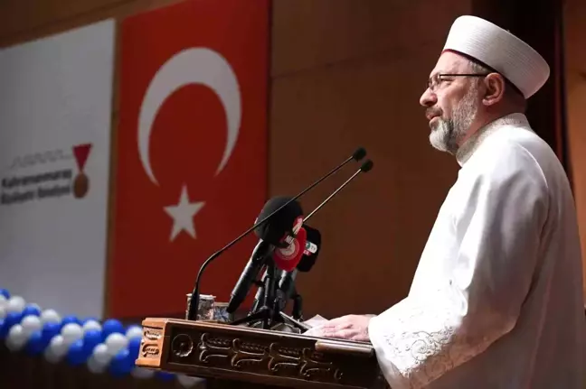 Diyanet İşleri Başkanı Erbaş'tan Deprem Dayanışması Mesajı