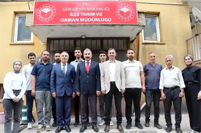 Tarım ve Orman İl Müdürü Akkan, Gerger'de Tarımsal Çalışmaları İnceledi