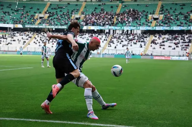 Konyaspor - Adana Demirspor Maçı İlk Yarıda 0-1 Tamamlandı